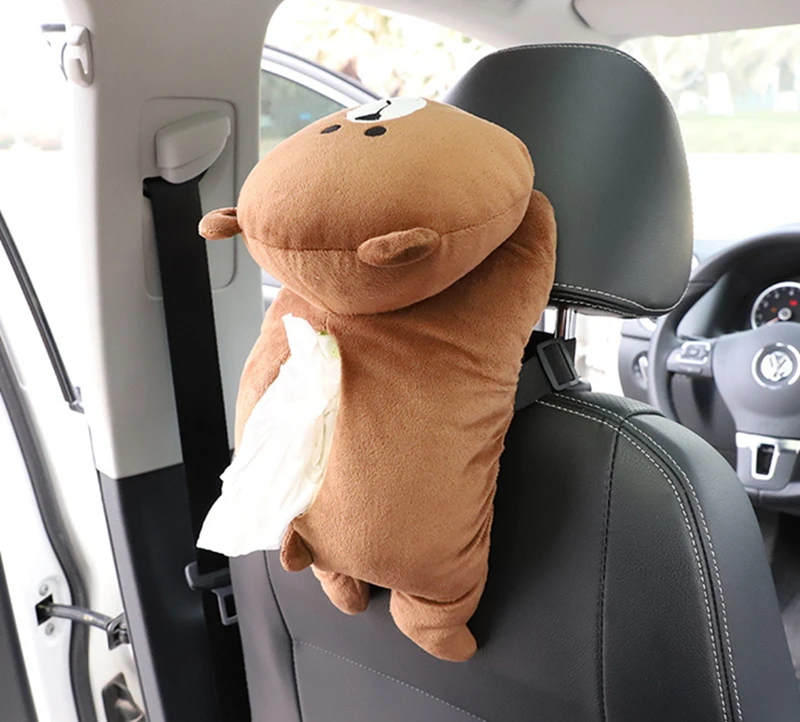 

New High Quality Universal Car Armrest Box Tissue Box Creative Cartoon Cute Tissue Box Car Interior Products Car Accessories