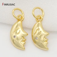 2020 new designer charms for bracelets diy making necklace moon pendant gold plated charm accessories
