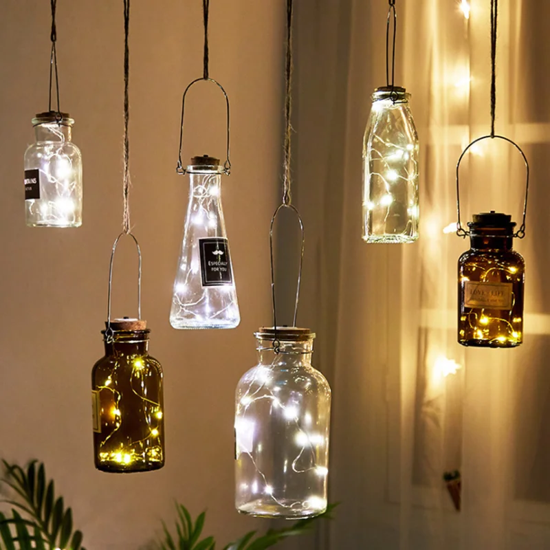 Декоративные бутылек светодиодный светильник пробка бутылки подвесной потолок