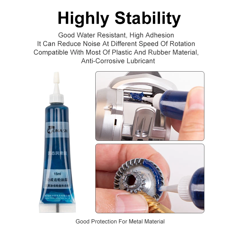 LEYDUN Fishing Reels Protective Grease Lubricant Oil Bearing Lubricant Casting Spinning Fishing Reel Maintenance Oil Tackle Tool