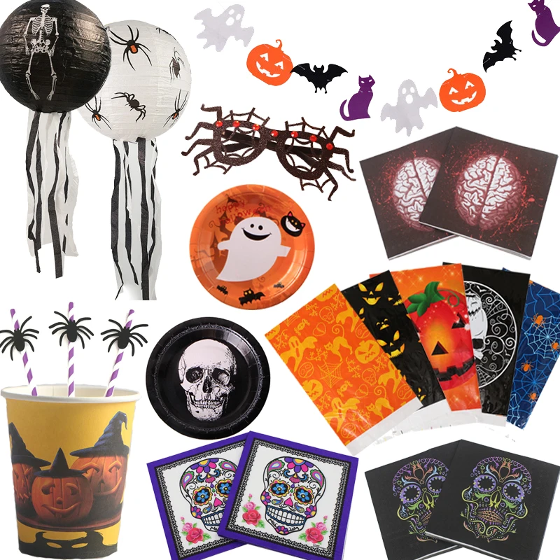 Украшение для вечевечерние НКИ в виде головы тыквы на Хэллоуин Настольная