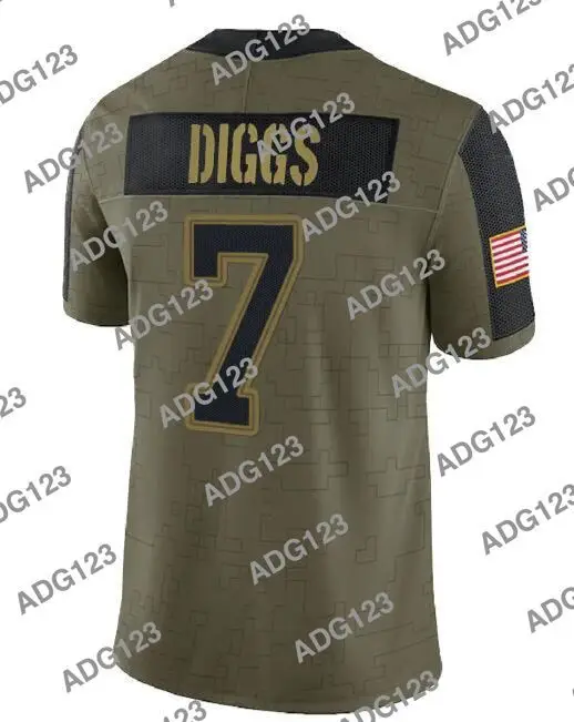 

embroidery Dallas Men Trevon Diggs 2021 Salute To Service Limited Jersey