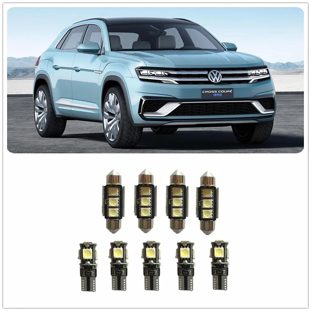 Комплект белых посылка ных ламп для салона Volkswagen Caddy CC Caravelle Clasico Combi Corrado Crafter CrossFox
