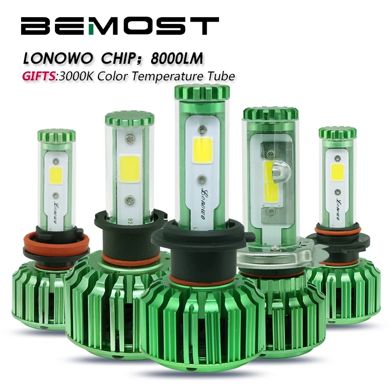 Автомобильные светодиодные лампы фар головного света BEMOST K6 9005 9006 H11 H4 9012 H3 H7