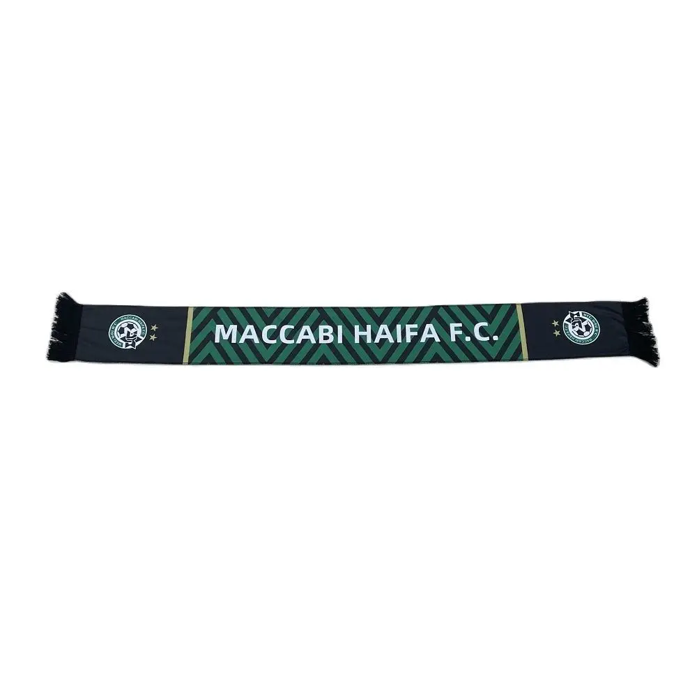 15x145 см 21/22 Zebra Maccabi Haifa Флисовый Шарф для футбольного клуба |