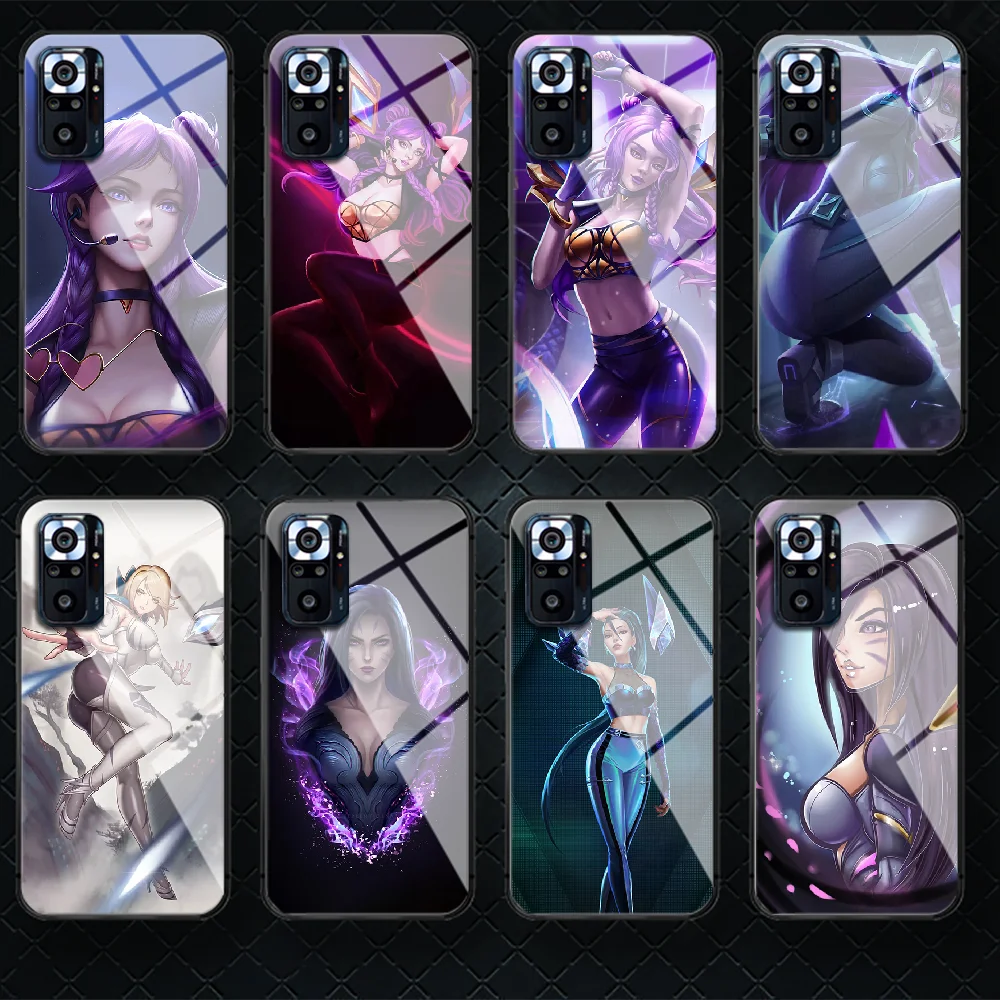 Чехол KDA Kaisas из закаленного стекла для телефона Xiaomi Redmi Note 7 8 9 10 A C T S Pro K 30 40 мягкий