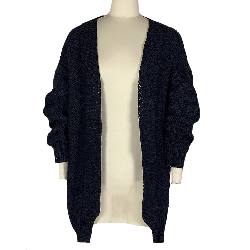 

LJCUIYAO Winter White Cardigan Sweater Womens Knitted Jacket Coat Fashion Oversized Loose Thick Warm Femme Clothing Plus Size