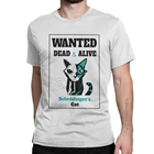 Футболка мужская с круглым вырезом, из хлопка, с принтом кошки