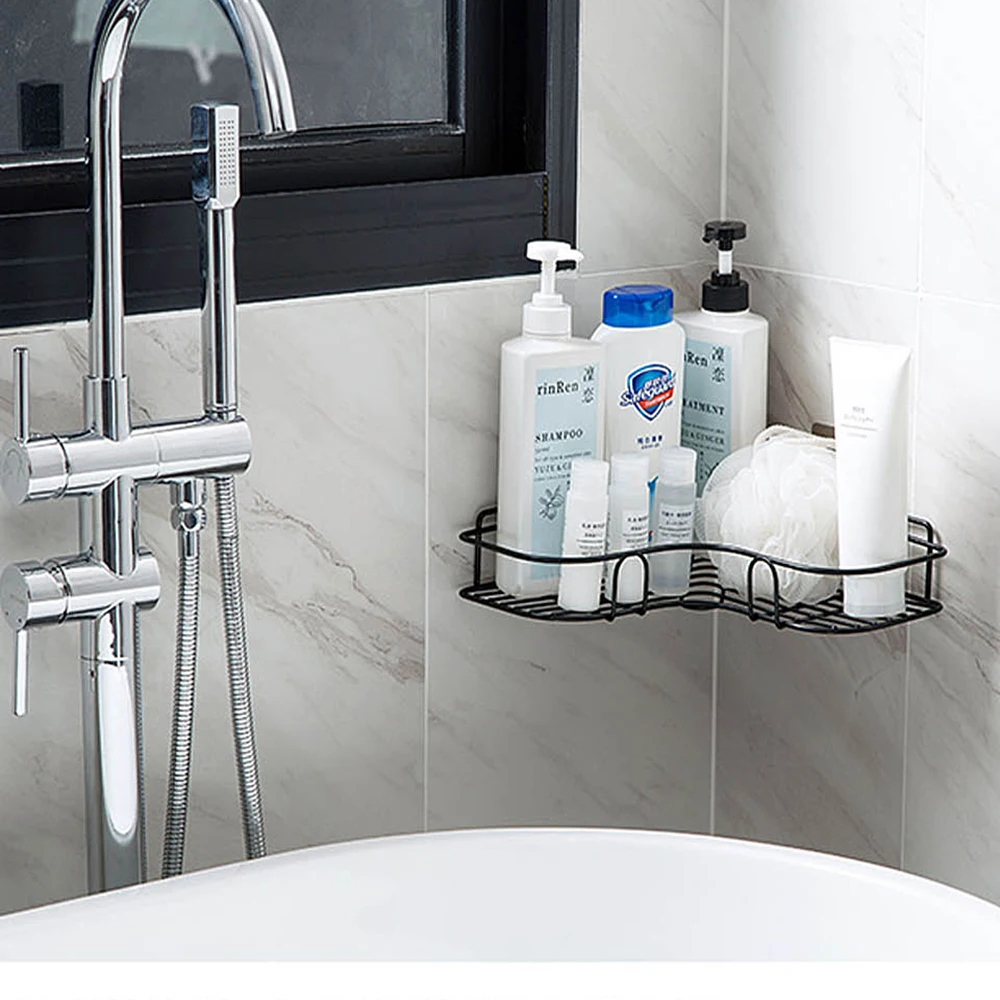 

Shampoo Organizer No Trace Storage Rack Wall Waterproof Shelf Bathroom Shower