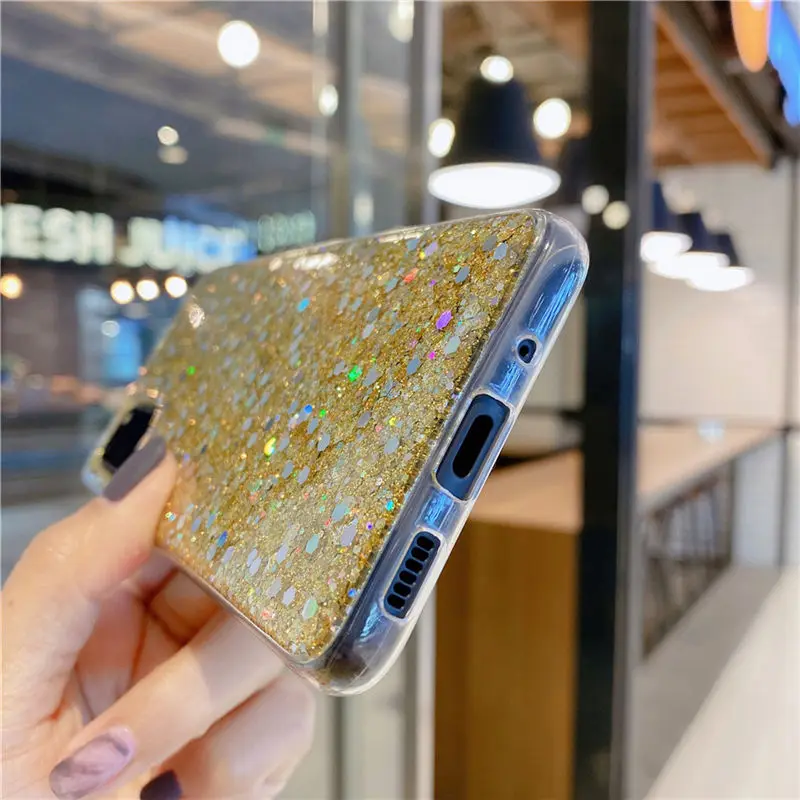 

Glitter Crystal Sequins Soft Silicone Case A10 A20 A30 A40 A50 A60 A70 A80 A90 A11 A21S A31 A41 A51 A71 Phone Cases
