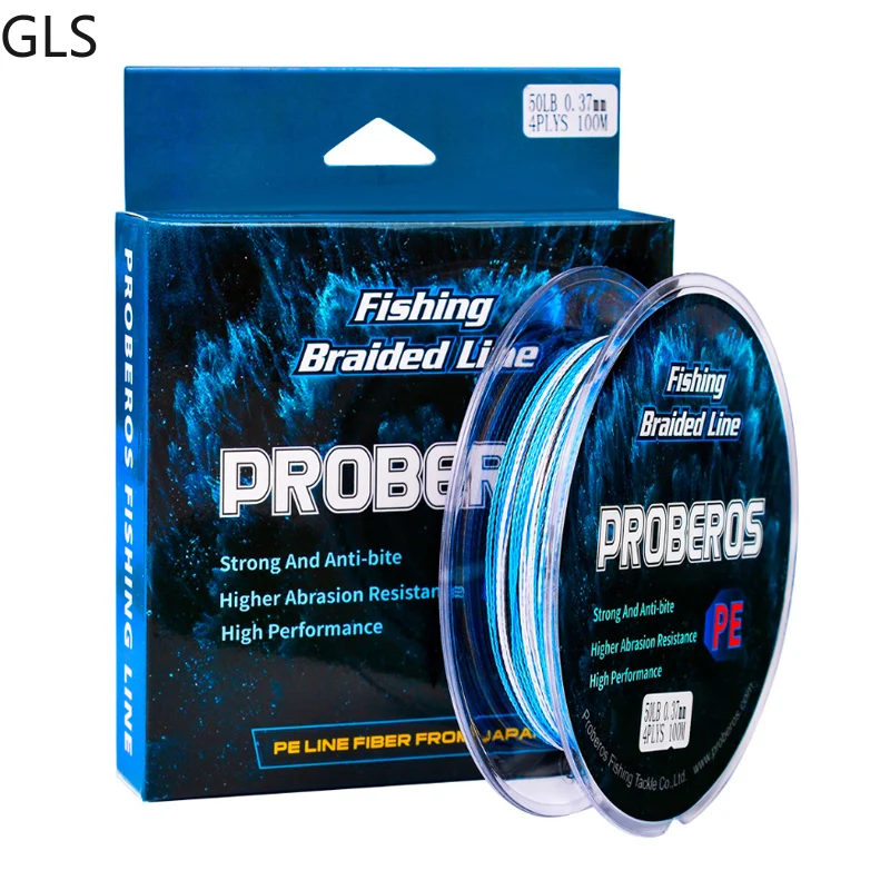 GLS NEW 4 Strands10-100LB Multifilament Fishing Line 100m High-strength PE Material Braided Line Fishing Accessories enlarge