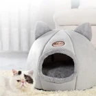 Глубокий сон комфорт зимой кошка кровать маленький коврик корзина для Кошкин дом товары палатка для животных Уютная пещера кровати Крытый Cama Gato для кошки