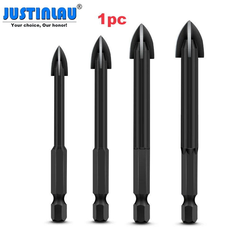 

Сверла JUSTINLAU для конусный инструмент по металлу, аксессуары для электроинструментов, набор сверл для обработки плитки, шестигранный хвосто...