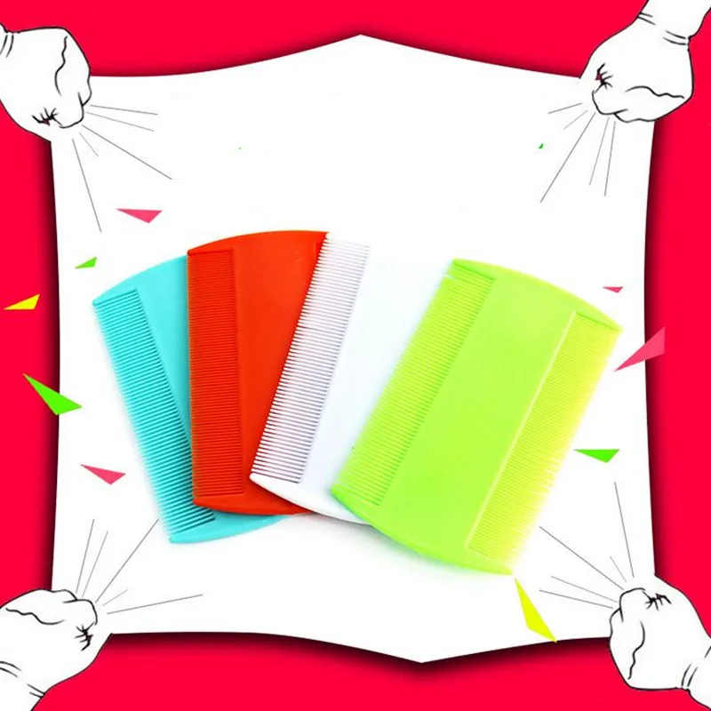 

3 Pcs/lot 4 Colors Portable Narrow Tooth Comb Nit Lice Flea Flat Brush Cootie Delousing Rid Head Lice Anoplura Dandruff Beauty