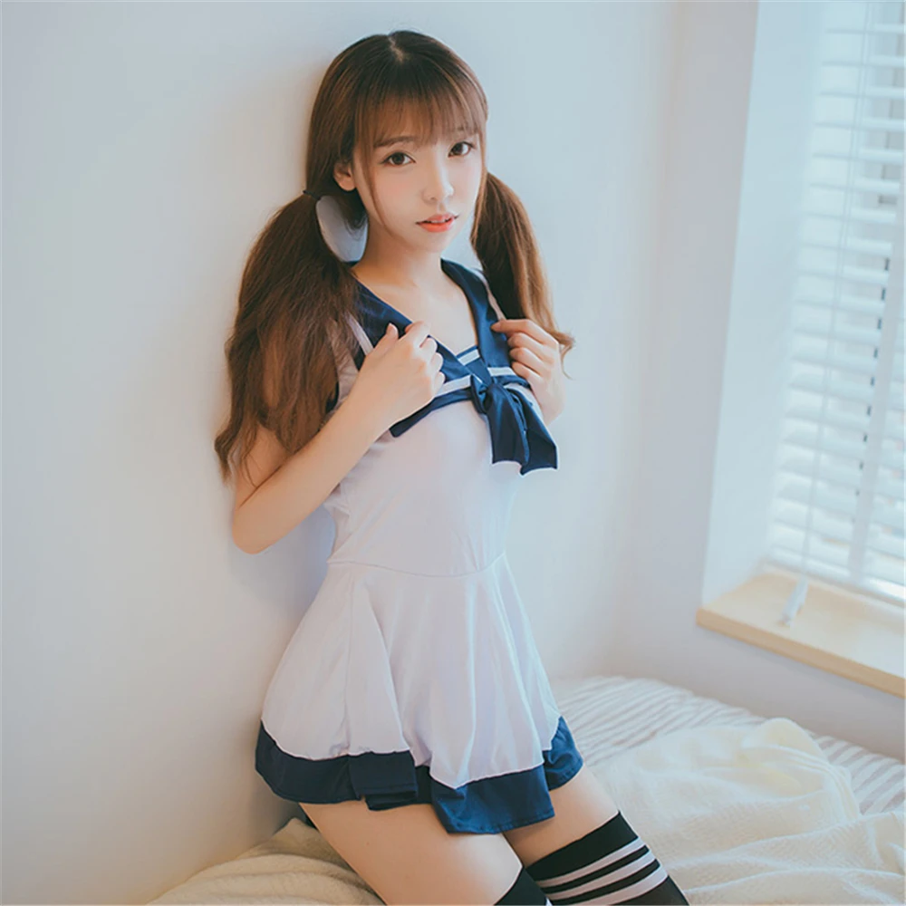 Сексуальная юбка для интима женское белье косплея школьная форма моряка