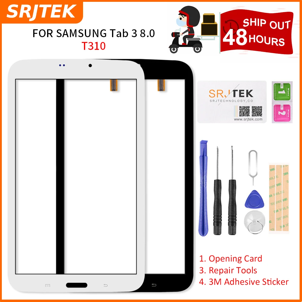 SRJTEK 8 &quotсенсорный экран для Samsung Galaxy Tab 3 0 T310 сенсорный дигитайзер стекло датчик