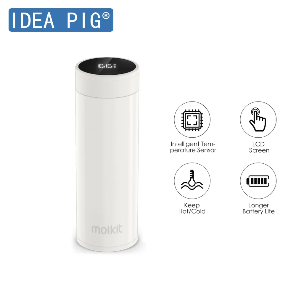 IPX8 водонепроницаемый умный термос кружка воды с ЖК сенсорным экраном кофе