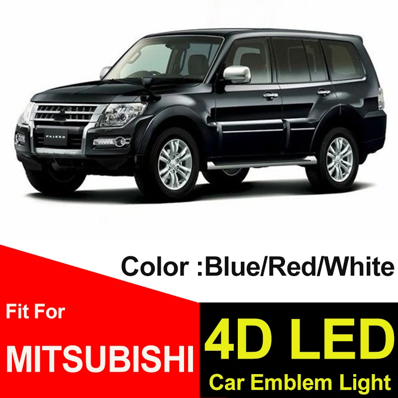 

Decoratio 4D LED Light Rear Badge Trunk Emblem Covers Auto Accessory Lamp For GALANT Lancer LIONCEL Zinger ASX CUV