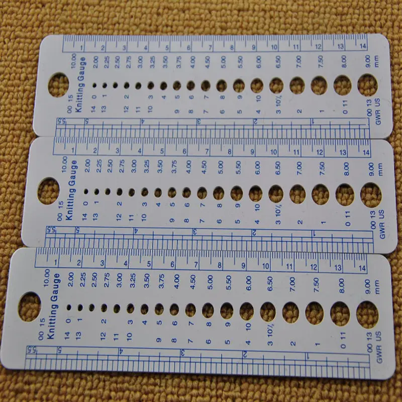Линейка размеры Великобритании США Канады аксессуары для вязания игла дюймовый