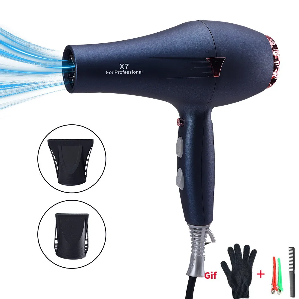 2000 Вт отрицательный ионизирующий фен профессиональный голубой свет Анион Фен