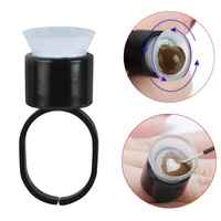 100pc tattoo ink ring cups with sponge disposable microblading pigment cupcap ink holder for permanent makeup accessory supply