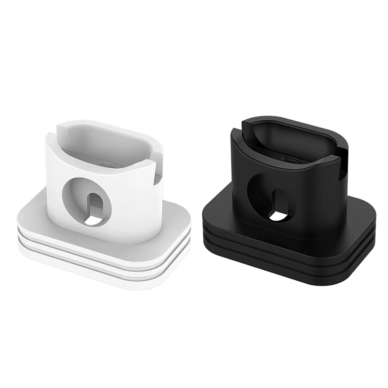 2 In 1 Charging Dock Station Station Charger Soft Silicone Desk Charging Base Anti-fall Stand Holder For AirPods Case Charger