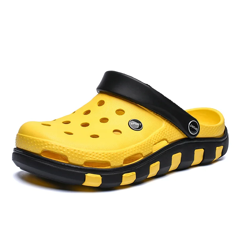 

2021 summer men wearing slippers non-slip fashion wearing slippers beach shoes couples Korean version of men's