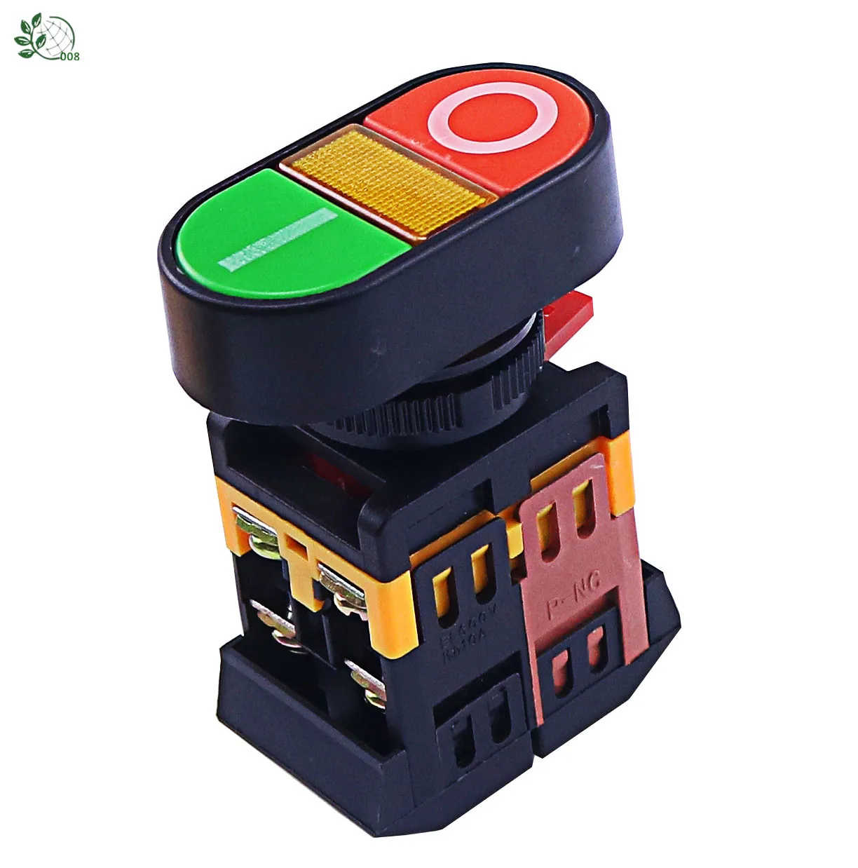22mm 24V 36V 48V 110V 220V 380V ON/OFF старт/стоп 1 НЗ APBB 22N Мгновенный кнопочный переключатель с
