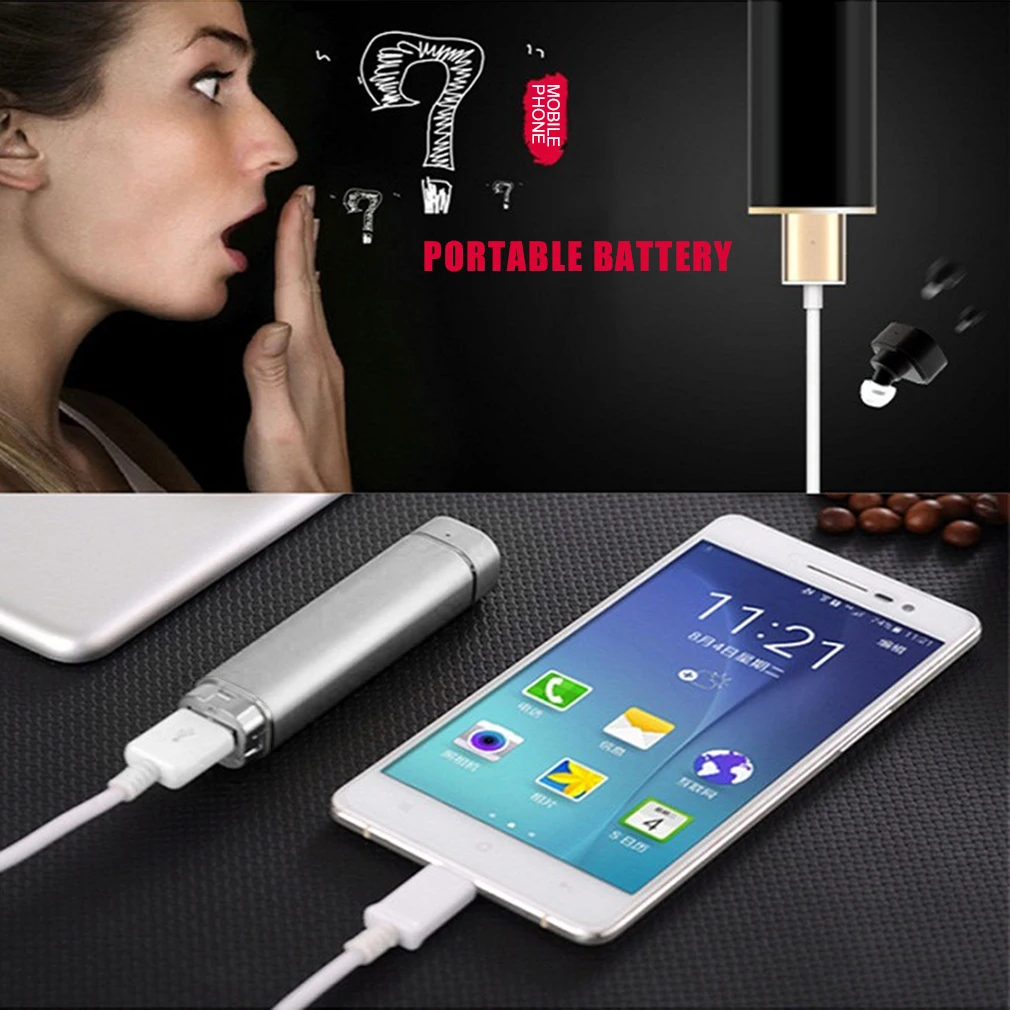 2 In 1 Mini Wireless V4.1 Stereo Bass Sound Earphones Excellent Compatibility Handsfree Earphone Earbuds | Электроника