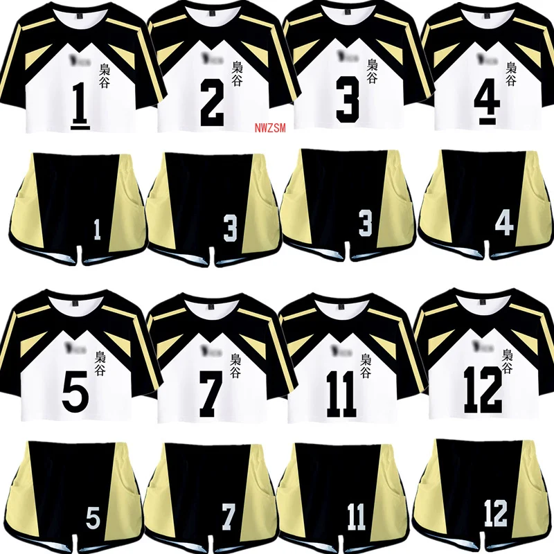 

Haikyuu! Костюм для косплея Bokuto Kotaro, рубашка Haikyuu Akaashi Keiji, шорты, Спортивная форма для мужчин и женщин, для старшей школы и волейбола