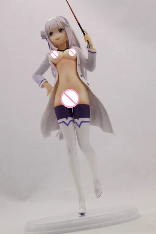 Re:Zero kara Hajimeru Isekai Seikatsu Emilia naked Аниме фигурки сексуальные Коллекционные