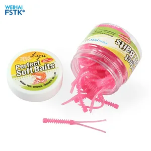 Мягкая приманка для рыбалки, воблер, червь, приманка, искусственная приманка, приманка для форели, ТПР, экологически чистый материал, 5,5 см0,24 г, Мягкая приманка в виде червей