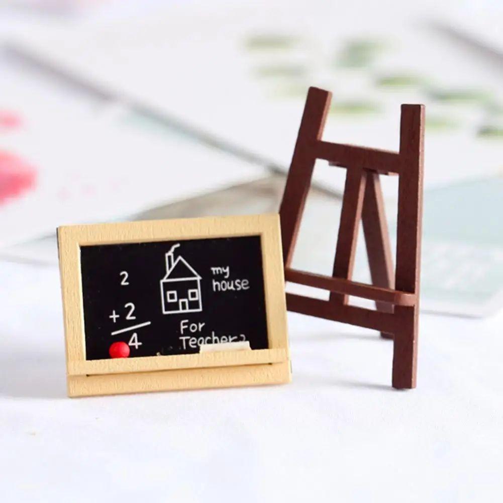 

Simulation Easel Drawing Board Gallery Scene Dollhouse Decor Kids DIY Craft Gift Easel Drawing Board Gallery Scene Dollhouse Dec