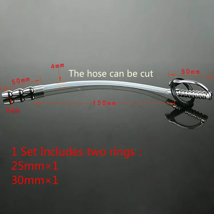 Силиконовый медицинский металлический шланг для задержки эякуляции игрушки из