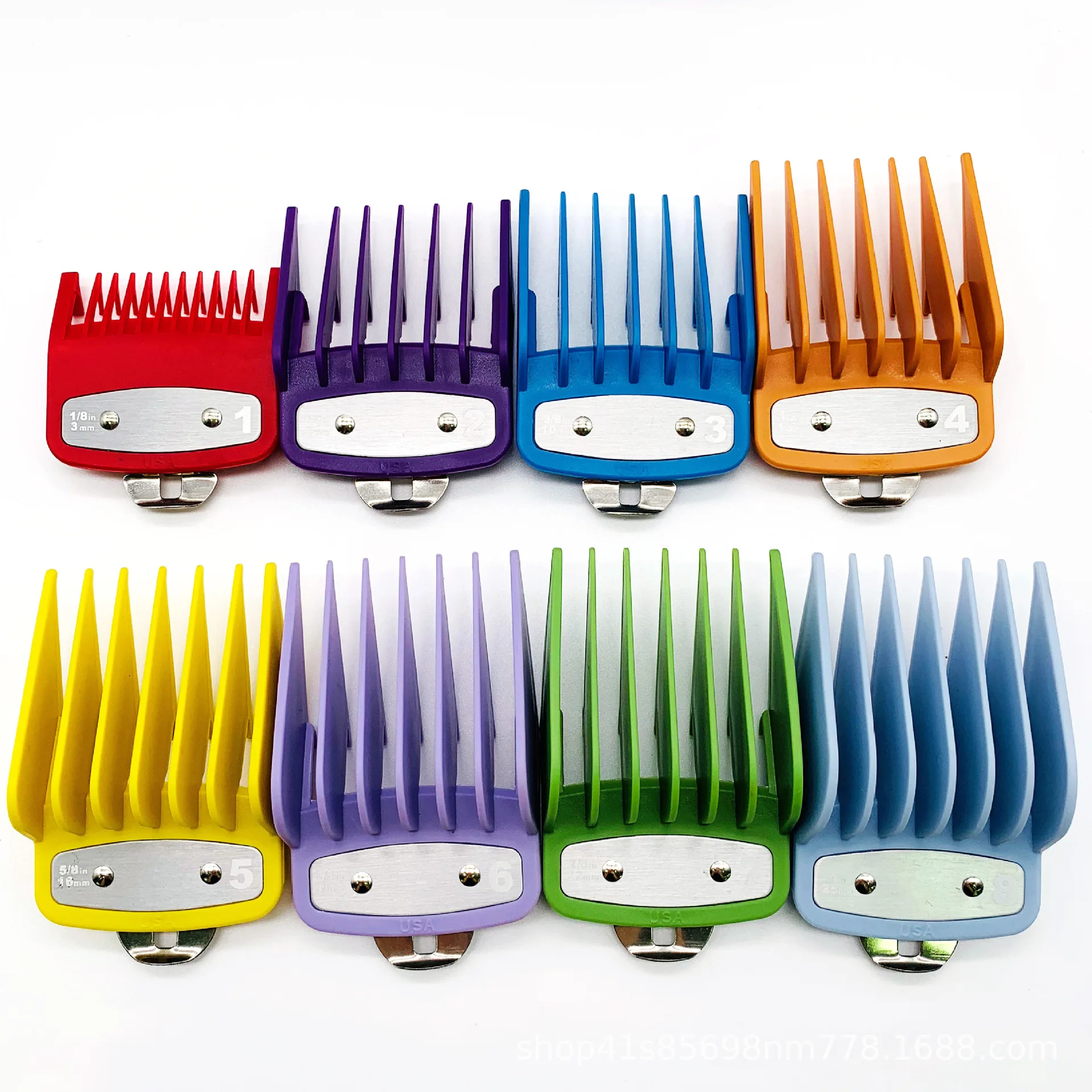 Цветная направляющая расческа разных размеров металлические гребни машинка для