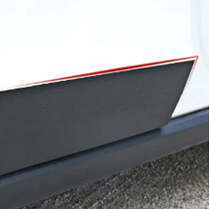 Модификация 4 шт. углеродное волокно текстурная наклейка на корпус Защитная