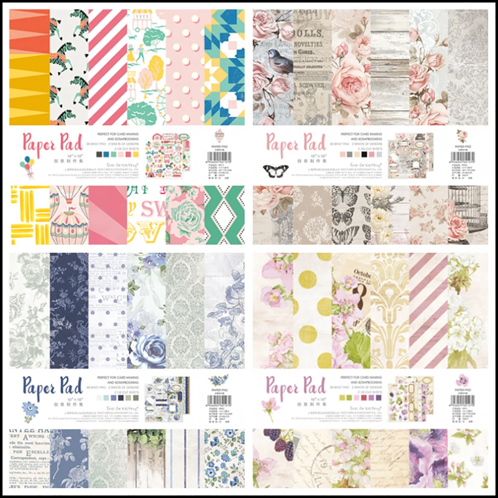 

24 шт., бумажные фоны для украшения сада, цветов, 25,5x25,5 см