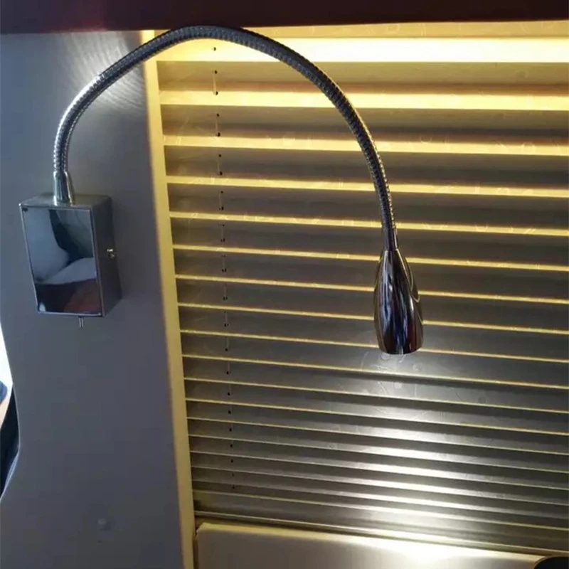 Topoch светодиодный гусиная шея свет поворотный изголовье лампы с переключатель