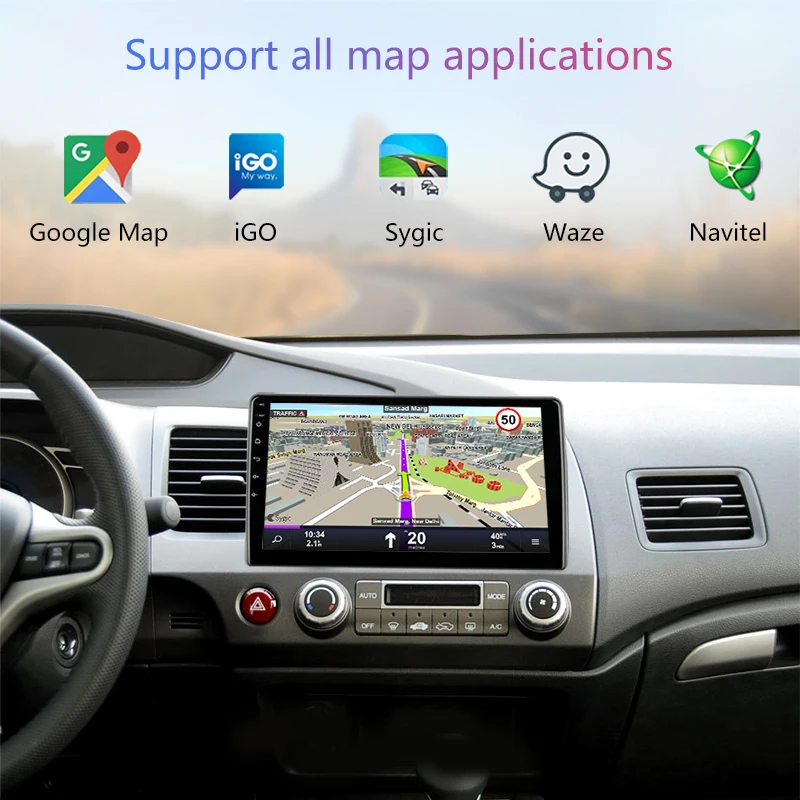 Vtopek 10 1 &quot2G + 32G Android 8 4G Wifi Автомобильный Радио Аудио мультимедийный плеер для Honda