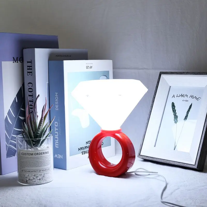 

Led Night Light Table Decoration Lamp Bedroom Bedside Lamp For Home Romantic Decor