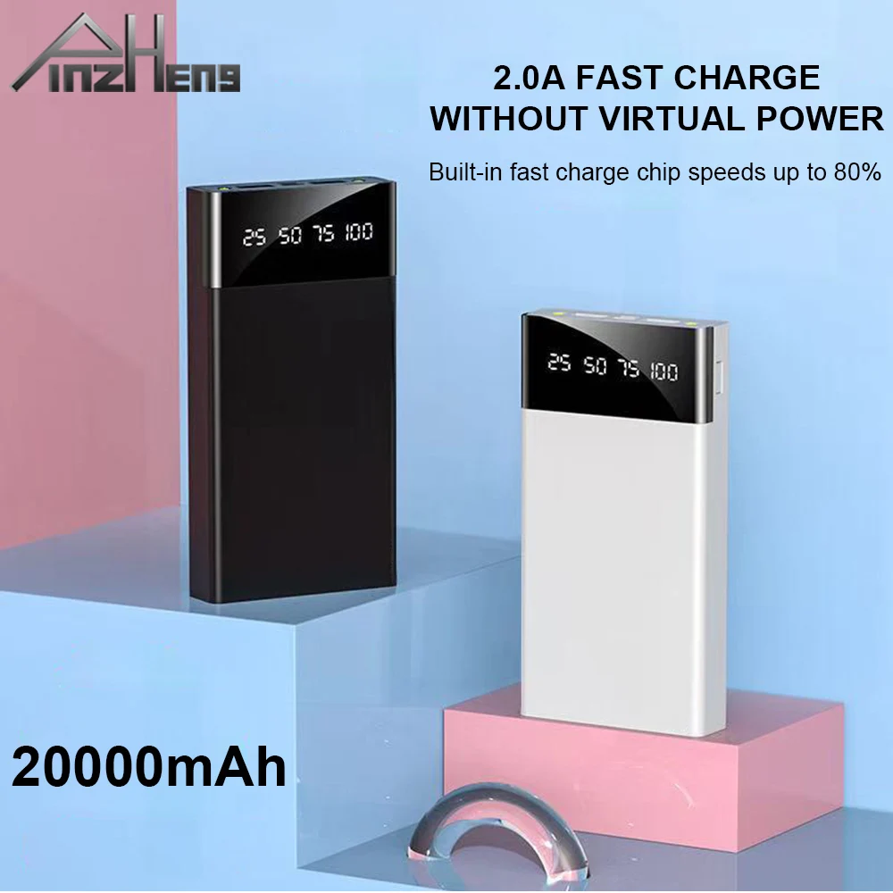 Внешний аккумулятор PINZHENG 20000 мАч для Xiaomi mi iPhone 11 Pro Max портативное зарядное