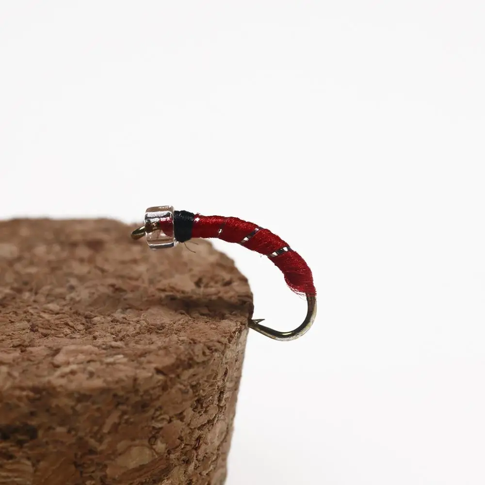 Wifreo 8 шт. Caddis Larva Chironomid Midge Pupa Crystal Bead Head Nymph Buzzer муха форель рыболовная приманка