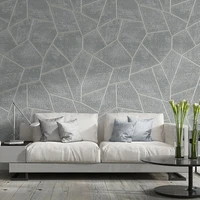 modern 3d geometric suede wallpaper non woven fabric bedroom living room sofa tv background wall gray wallpaper home decor roll