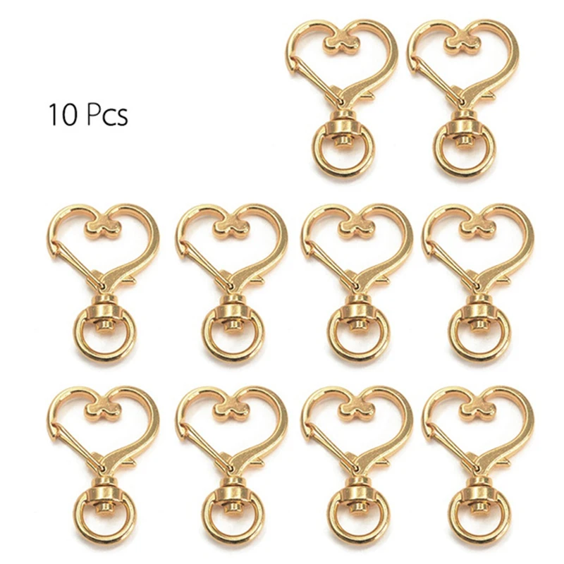 10pcs New Cute Cat Rabbit Porpoise Animal Flowers Hollow Key Chain Ring Keychain DIY Accessories Lobster Clasp | Украшения и