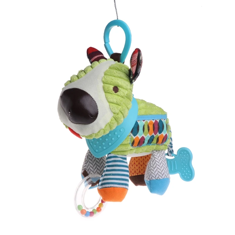 

Baby Rattle Bell Pacify Dolls Infant Crib Stroller Hanging Animals Toy