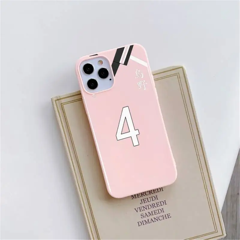 

anime cartoon Haikyuu!! Unifom Phone Case Candy Color for iPhone 6 6S 7 8 11 12 XS X SE 2020 XR mini pro Plus MAX funda