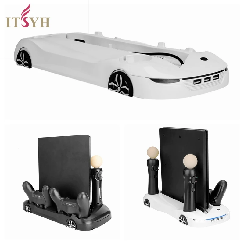 Подставка для зарядки PS4 вентилятора консоль Playstation 4 Slim / Pro с вертикальным