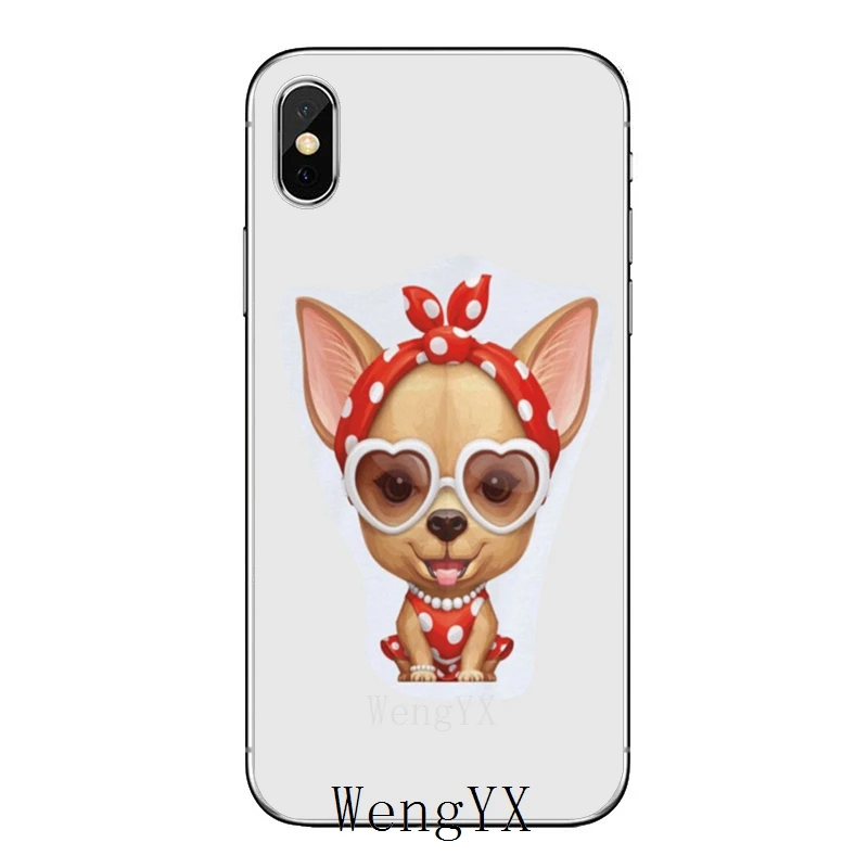 cute Chihuahua Dog puppy For Samsung Galaxy S10 Lite S9 S8 S7 S6 edge Plus S5 S4 Note 9 8 5 4 mini Accessories phone case | Мобильные