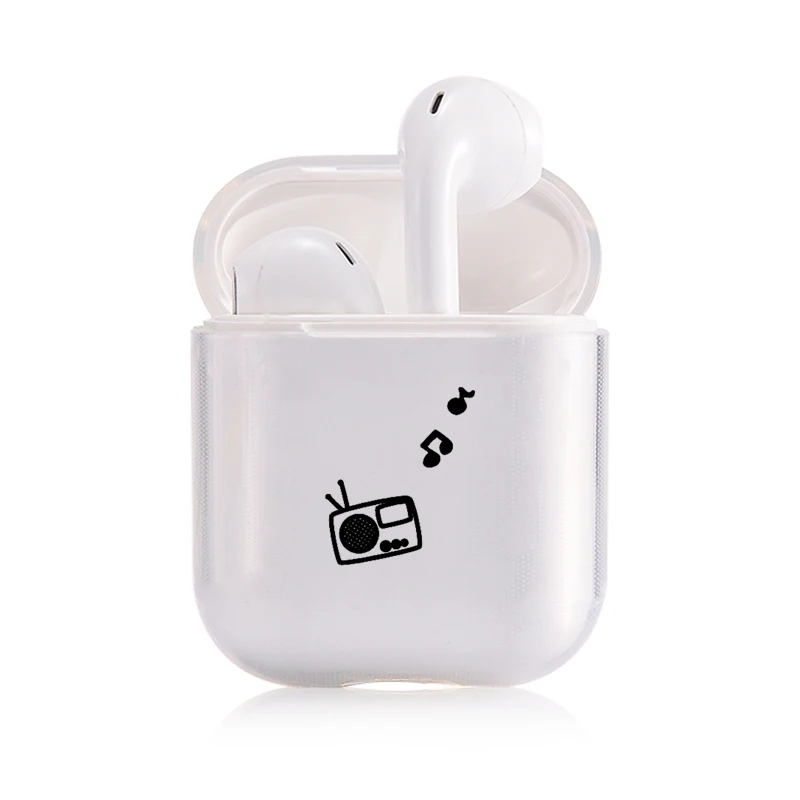 Мягкий мультяшный Чехол Air Pods для Apple airpods, роскошный простой прозрачный чехол Airpods в Bluetooth, аксессуары для наушников