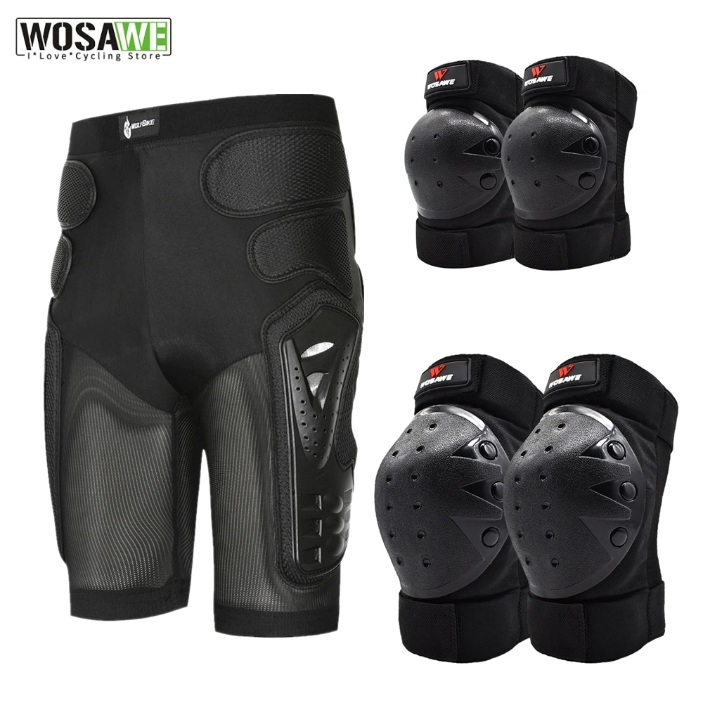 

WOSAWE Outdoor Sport EVA Protective Hip Butt Pad Ski Skate Snowboard Armor Shorts Anti Slip Knee Pad Motorcycle Knee Protector
